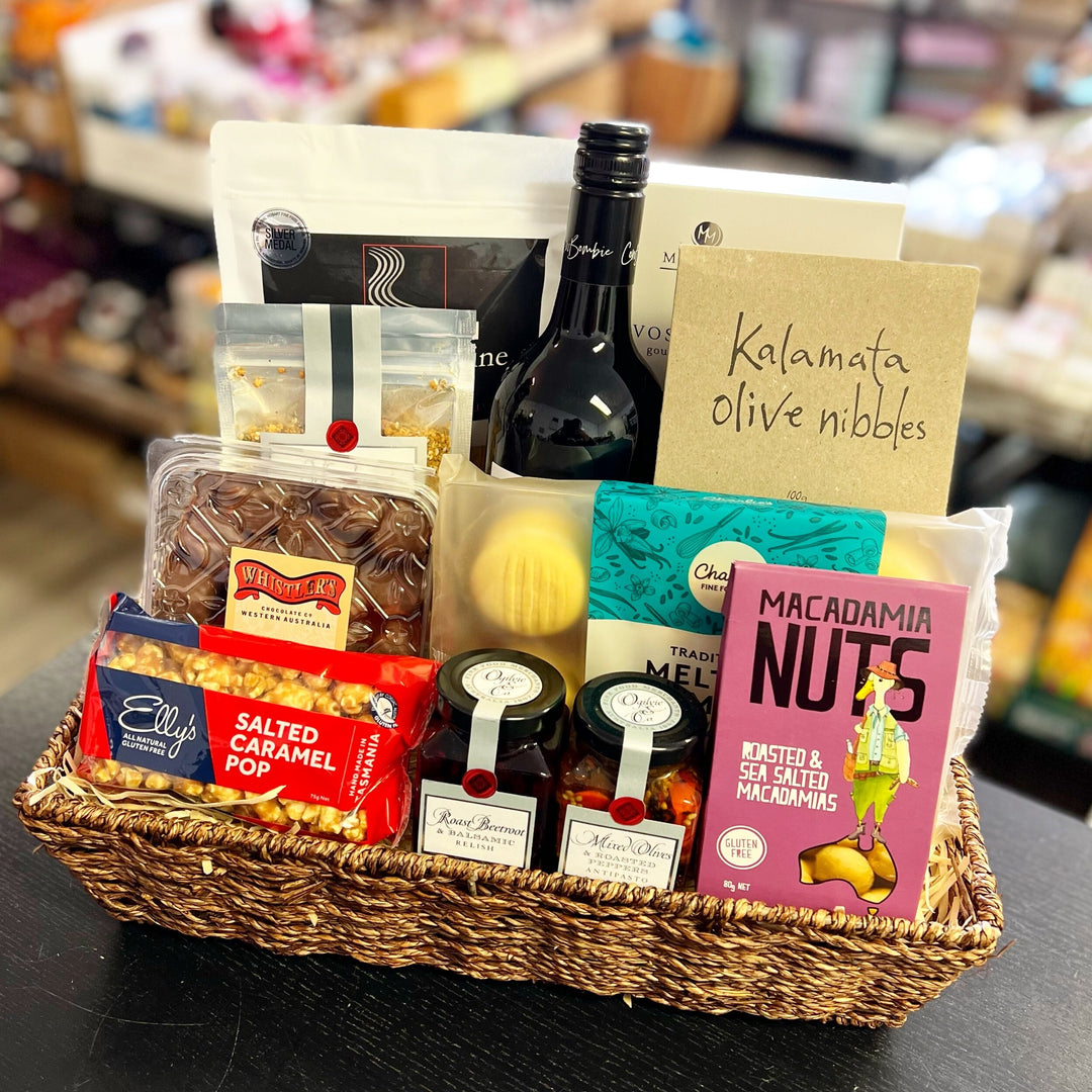 Gourmet Nibbles & Wine Hamper (Wine Option Available)