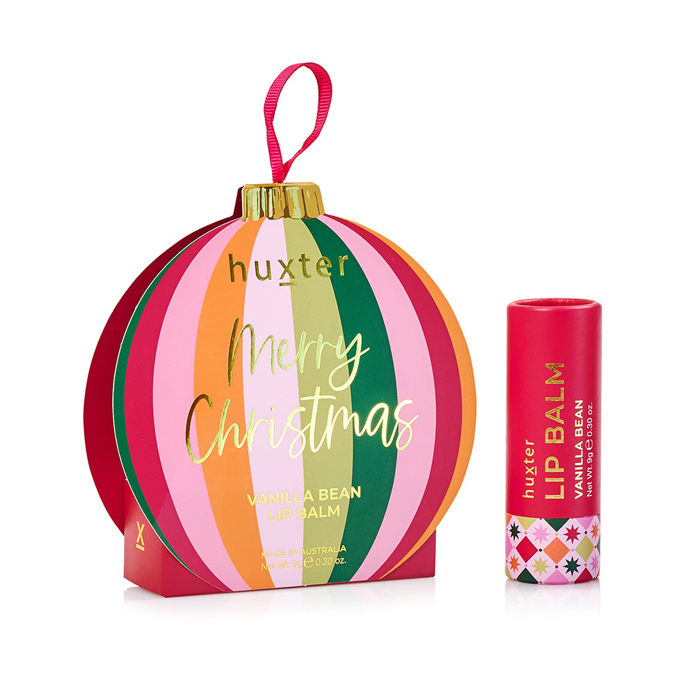 Huxter Christmas Hanging Vanilla Bean Lip Balm Bauble
