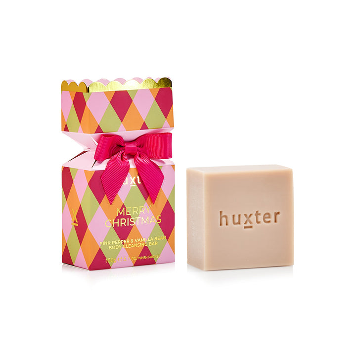 Huxter Adorned Christmas Body Cleansing Bar Bon Bon - Pink Pepper & Vanilla Bean