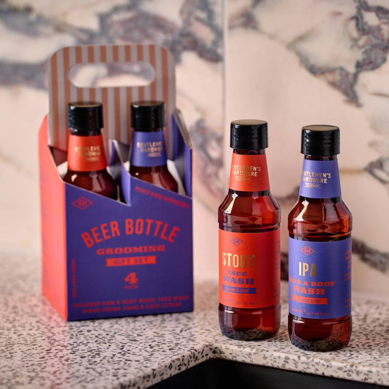Beer Bottle Grooming Gift Set