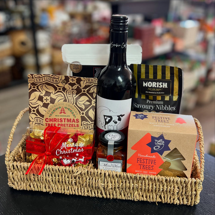 Festive Cheers Gourmet Wine Hamper - Choice of Wine