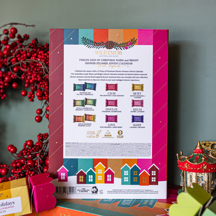 Wild Emery Shower Steamer Advent Calendar
