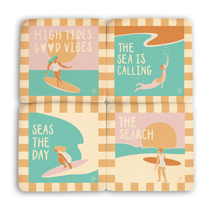 Resin Coaster Sets (Assorted)