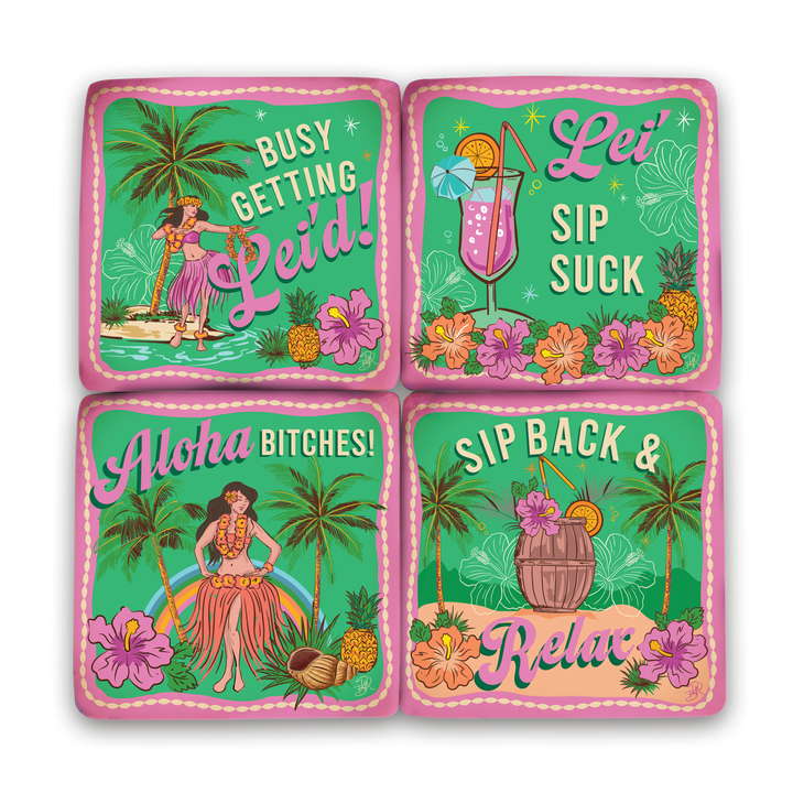 Resin Coaster Sets (Assorted)