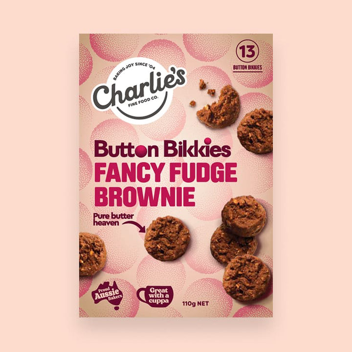 Charlies Button Bikkies Assorted 110g