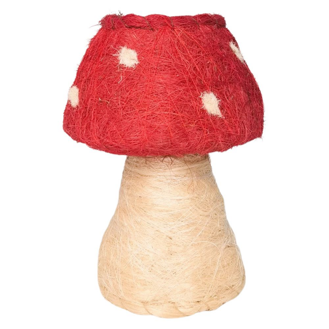 HUSK Toadstool Planter Red & White 19cm