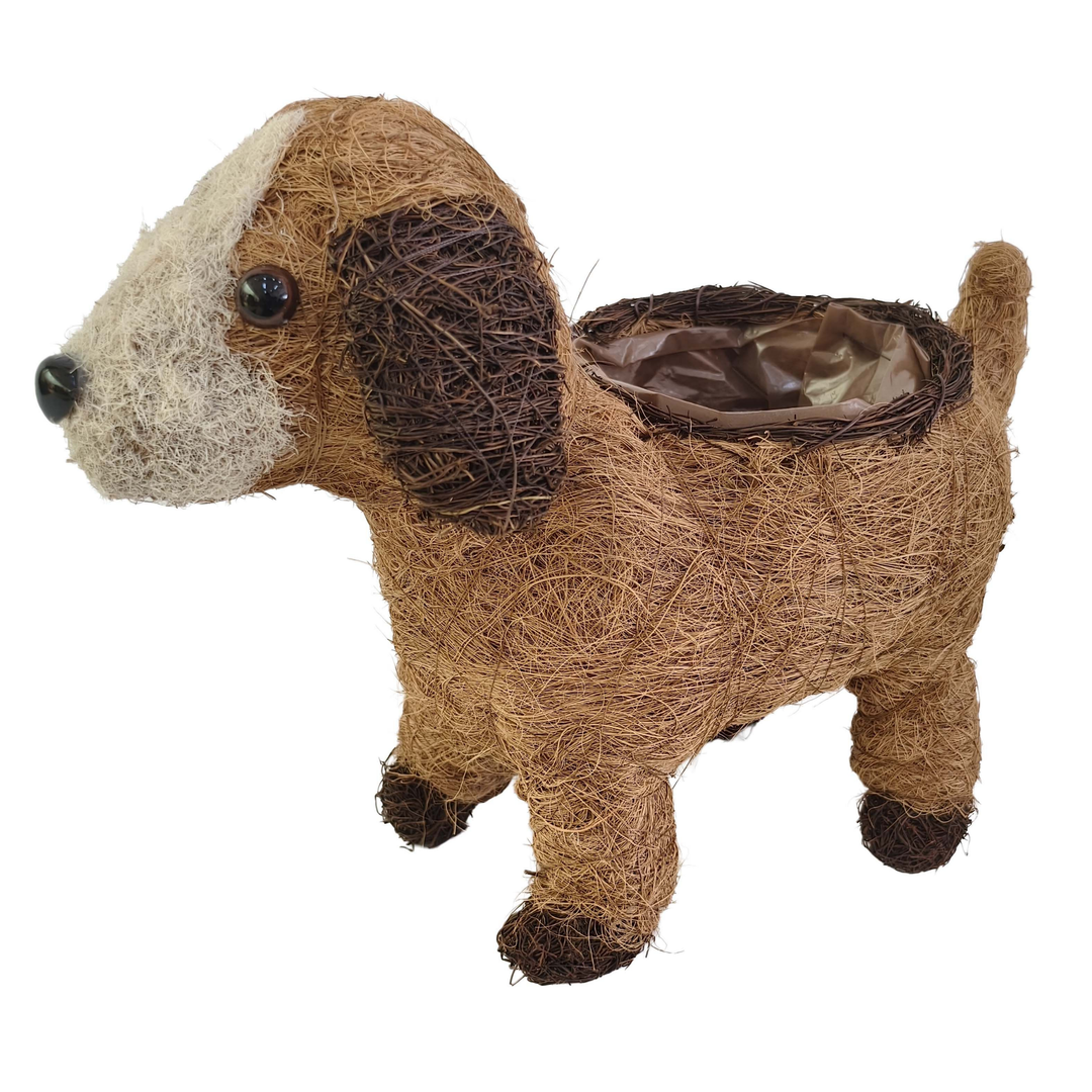 Husk Puppy Planter Natural 30cm
