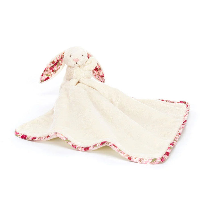 Jellycat Bashful Blossom Berry Cream Bunny Blankie/Soother