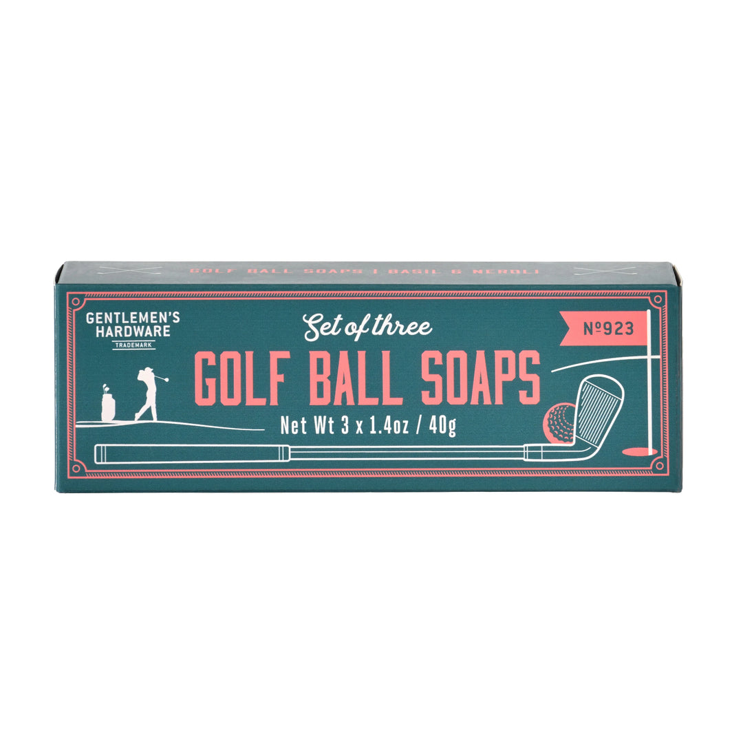 3x Golf Ball Soaps - Basil and Neroli