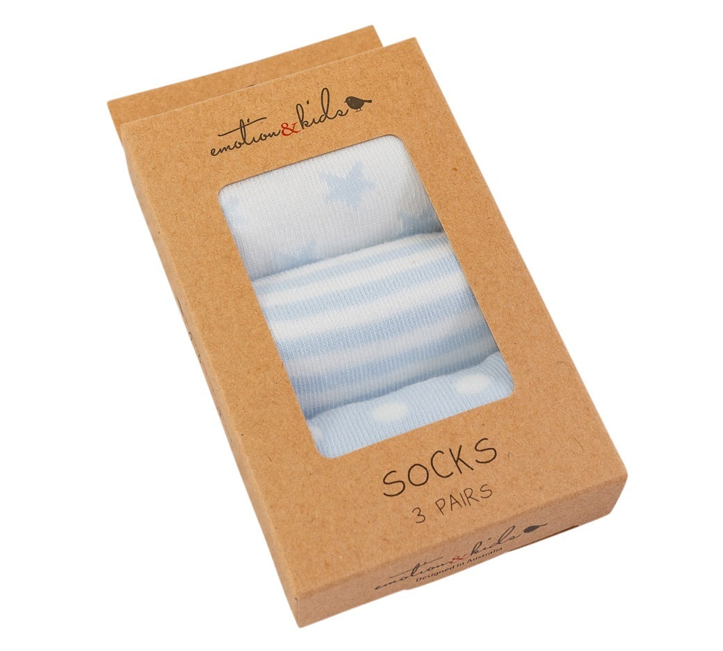 Emotion & Kids Socks 3-6m 3pk