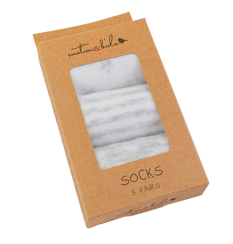 Emotion & Kids Socks 3-6m 3pk