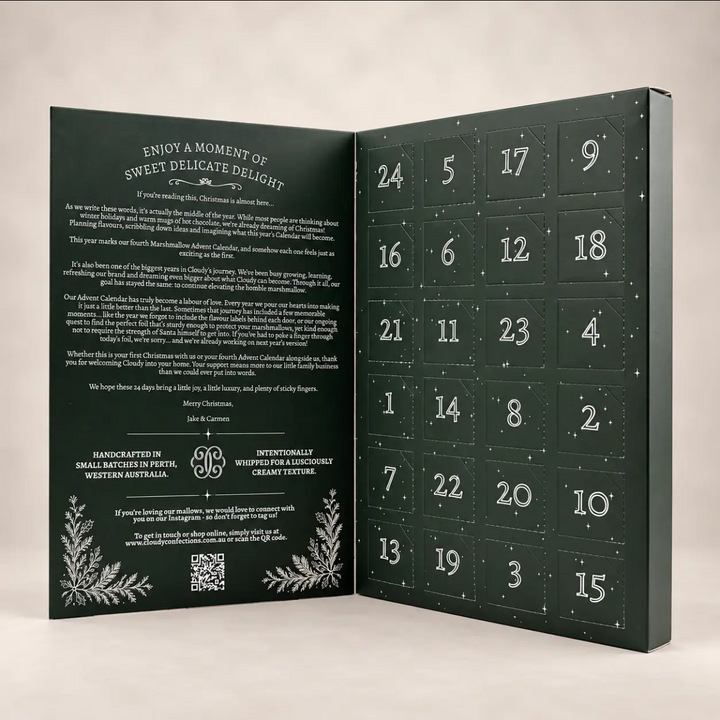 Cloudy Confections 2026 Artisanal Marshmallow Advent Calendar