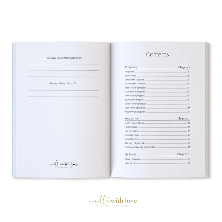 Written with Love Pregnancy/Baby Memory Book