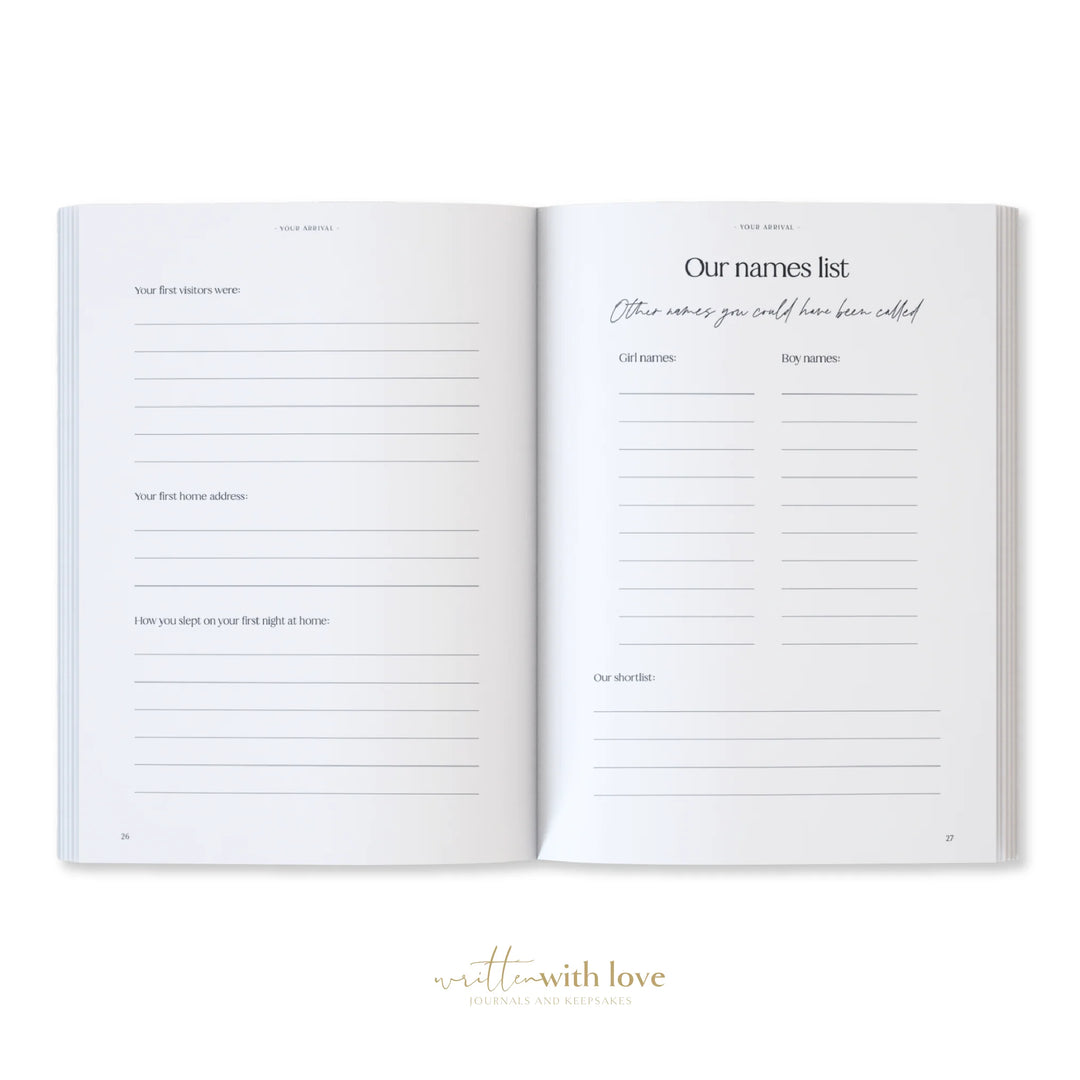 Written with Love Pregnancy/Baby Memory Book