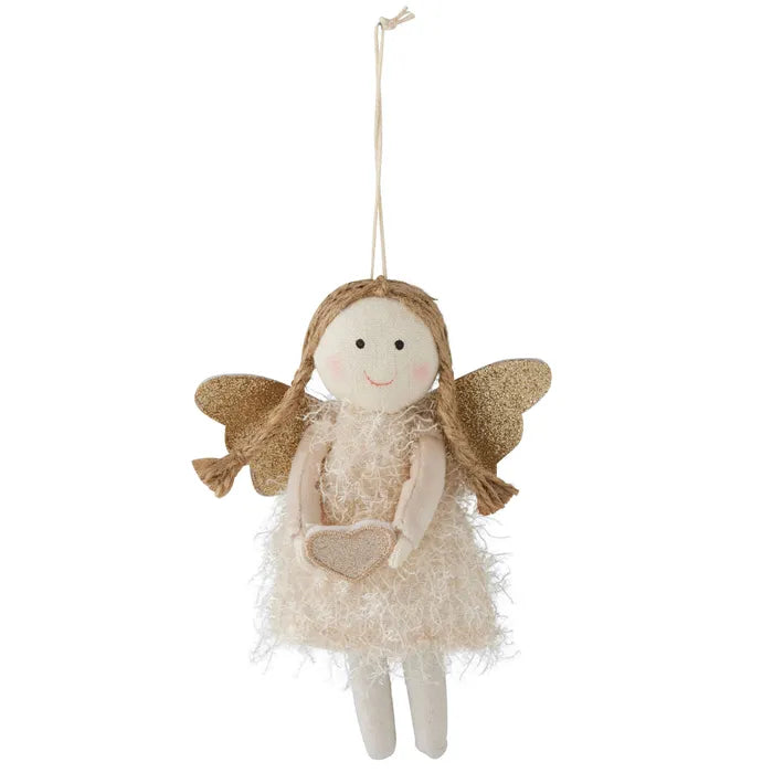 Angel Hanger Fabric 15cm Cream/Champagne