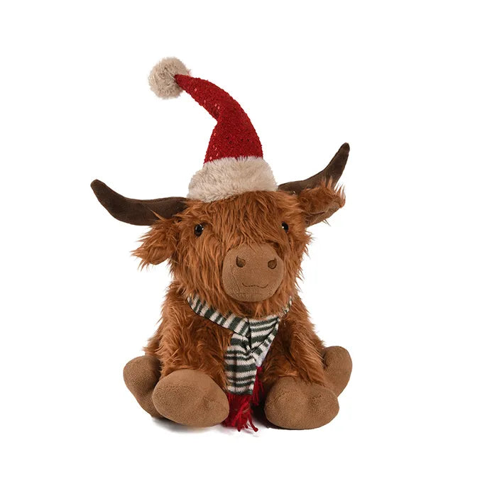 Highland Cow Sitting Fabric 27x45cm Mul