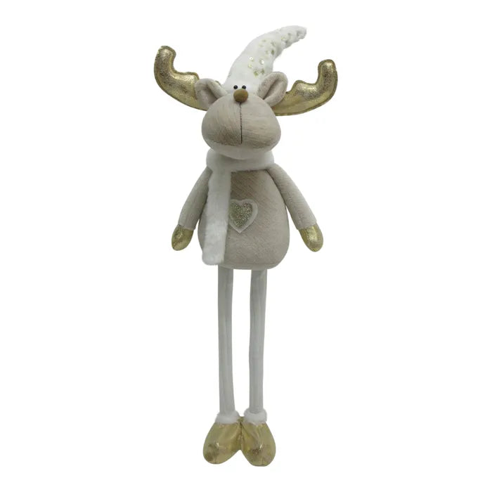 Winter Deer Extend Legs 25x80cm Cream