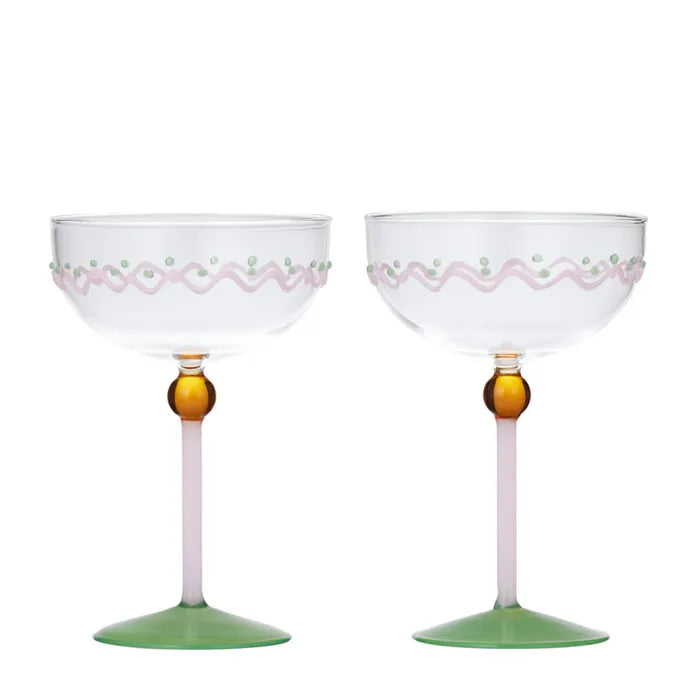 Mexicola Coupe Glasses Set of 2