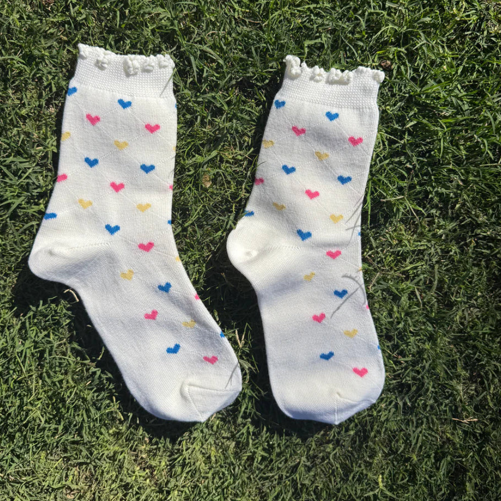 Homestead Road Scalloped Wool Socks
