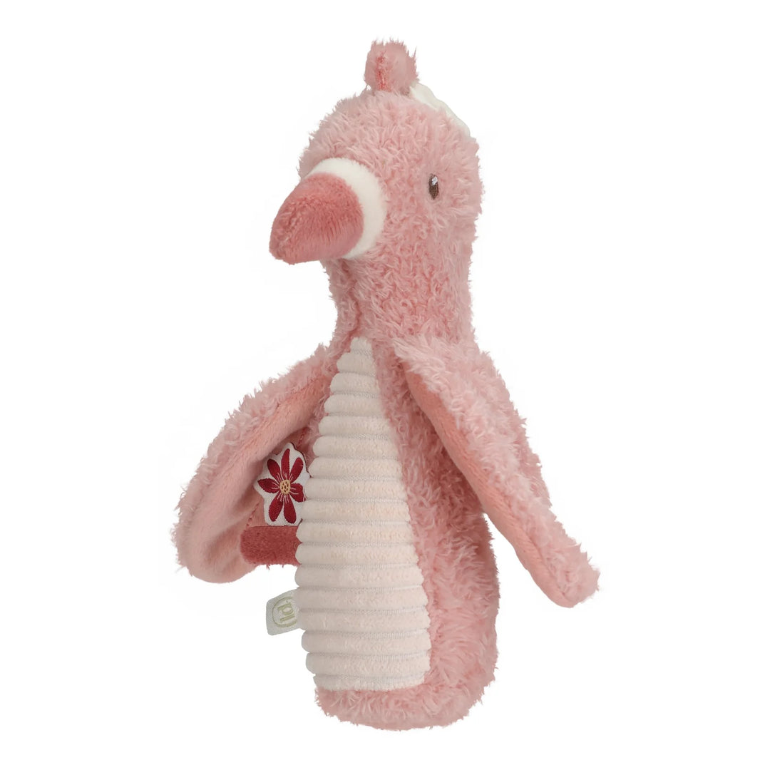 Safari Friends Flamingo Squeaker with Rattle
