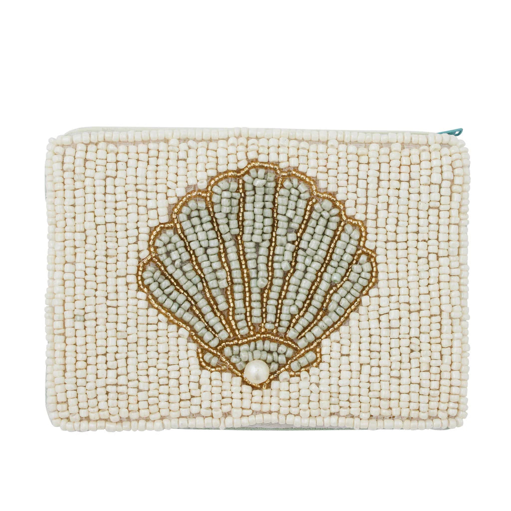 Coast to Coast Venus Shell Beaded Pouch