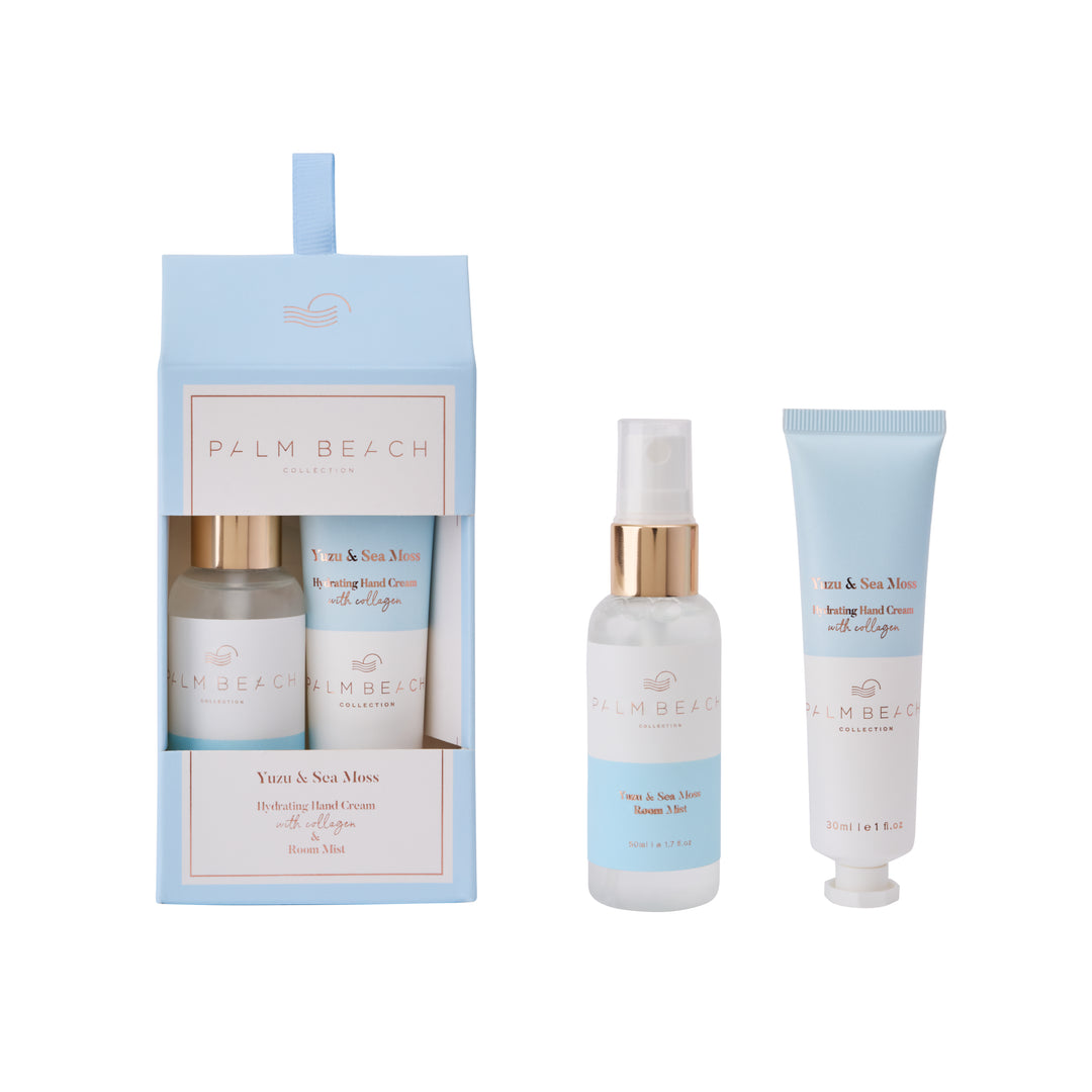 Palm Beach Hand Cream + Room Mist Set Yuzu & Sea Moss