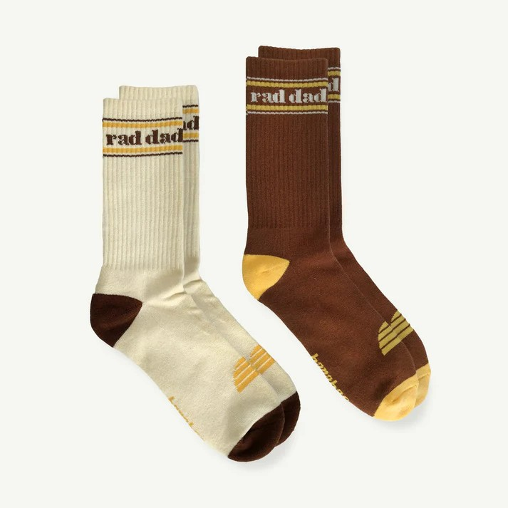 Banabae Rad Dad Organic Cotton Crew Socks (2 pairs)