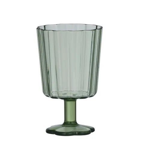 Assemble Carina Green Acrylic Wine Glass