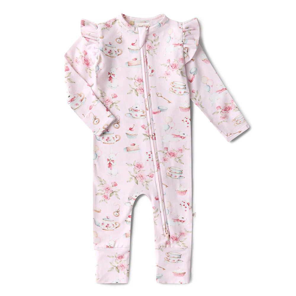 Snuggle Hunny Organic Snugglesuit/Frill Convertible Romper