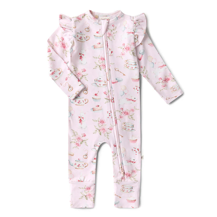 Snuggle Hunny Organic Snugglesuit/Frill Convertible Romper