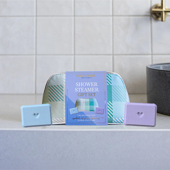 Wild Emery Shower Steamer + Bag Gift Set