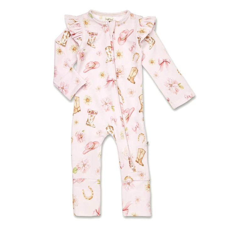Snuggle Hunny Organic Snugglesuit/Frill Convertible Romper