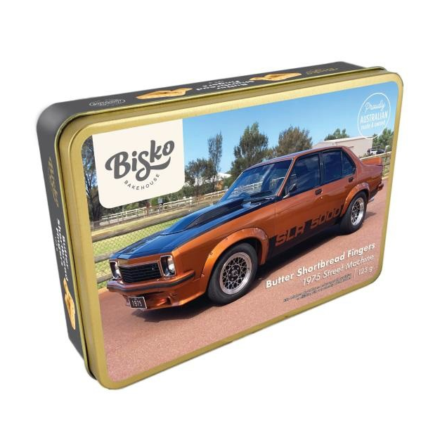 Bisko Butter Shortbread Fingers Retro-Vintage Car Tins