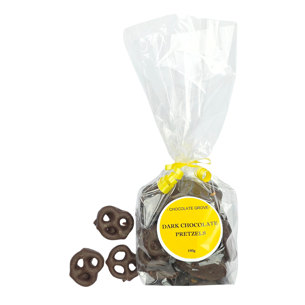 Chocolate Grove Bag Dark Pretzels 180g