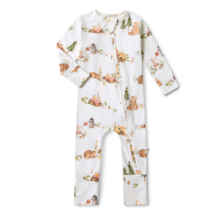 Snuggle Hunny Organic Snugglesuit/Frill Convertible Romper