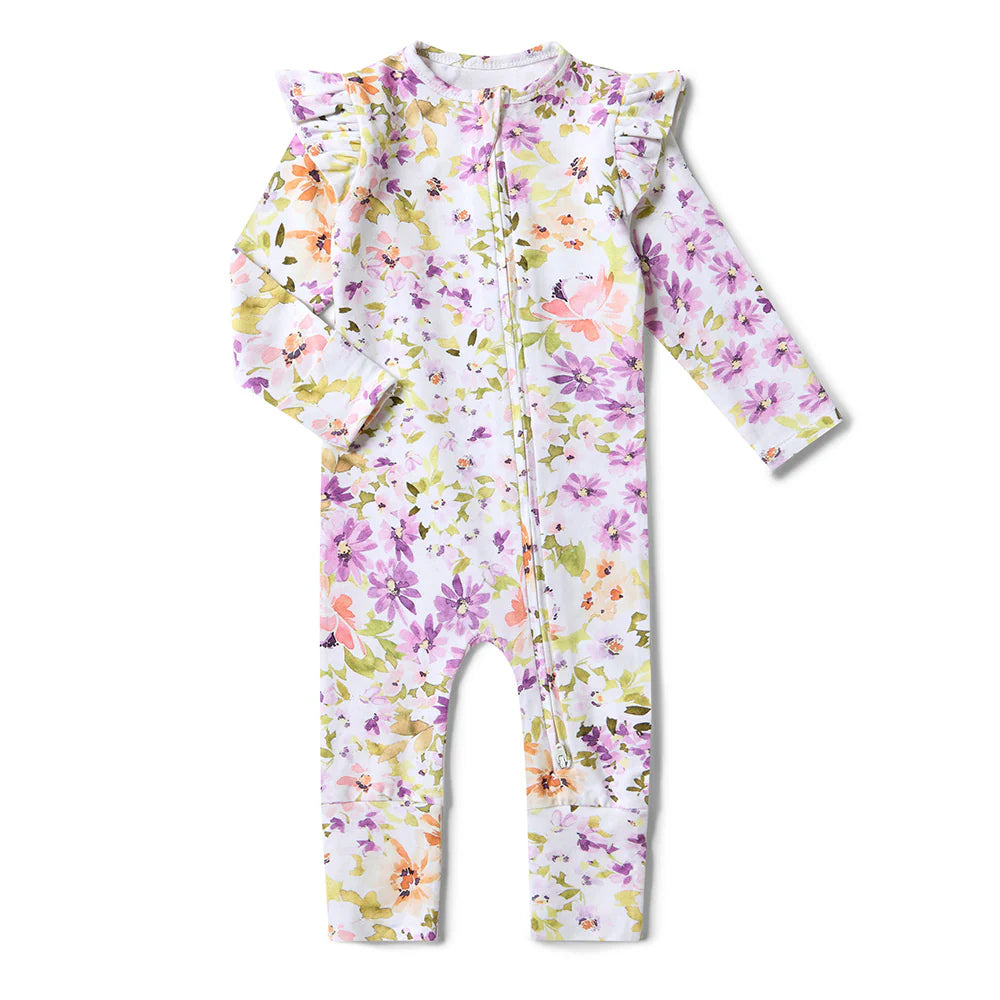Snuggle Hunny Organic Snugglesuit/Frill Convertible Romper