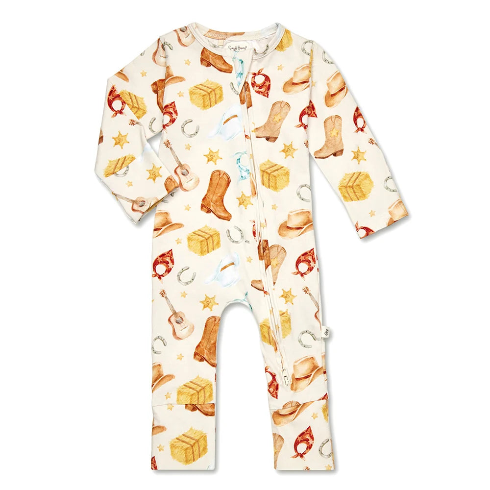 Snuggle Hunny Organic Snugglesuit/Frill Convertible Romper