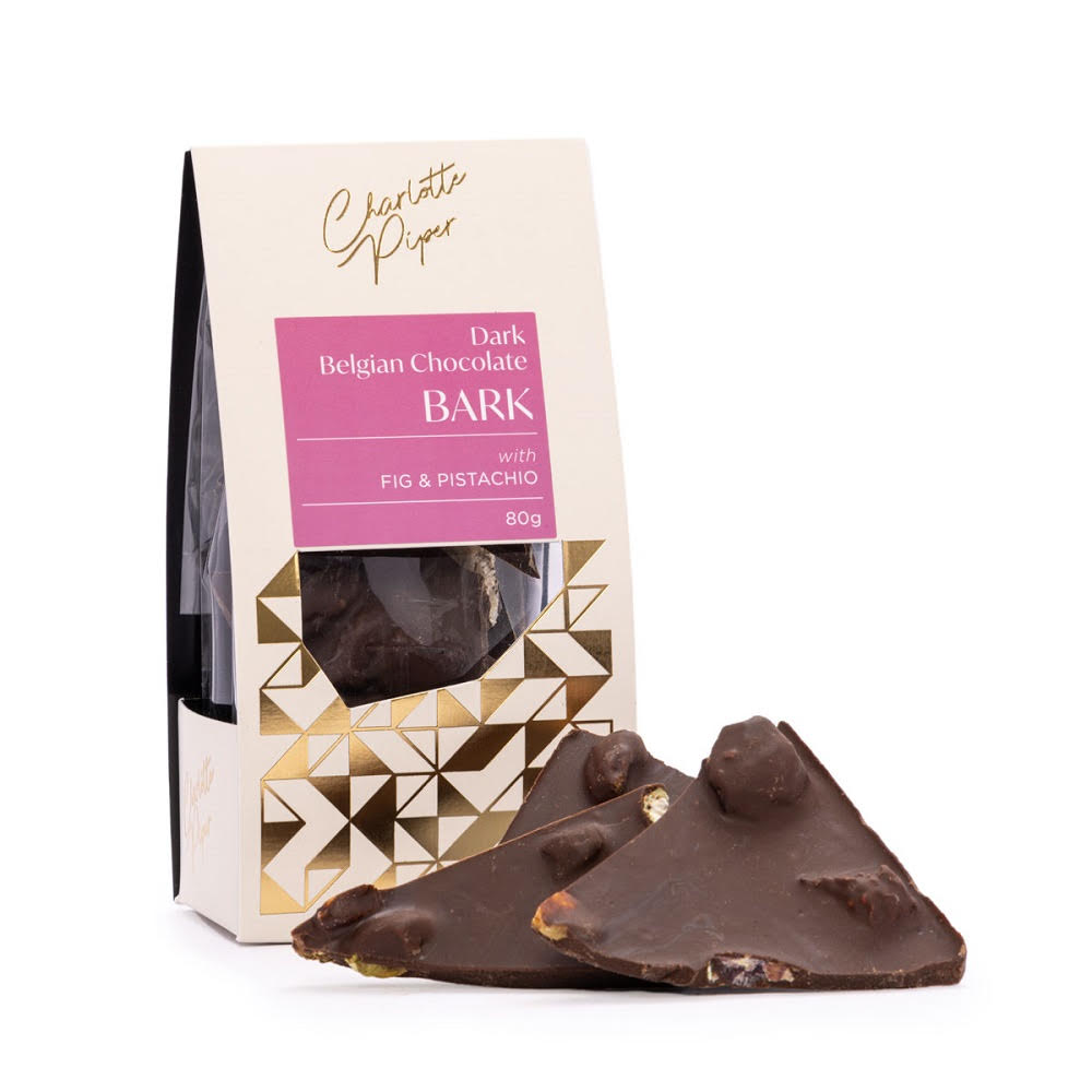 Charlotte Piper Belgian Chocolate Bark 80g