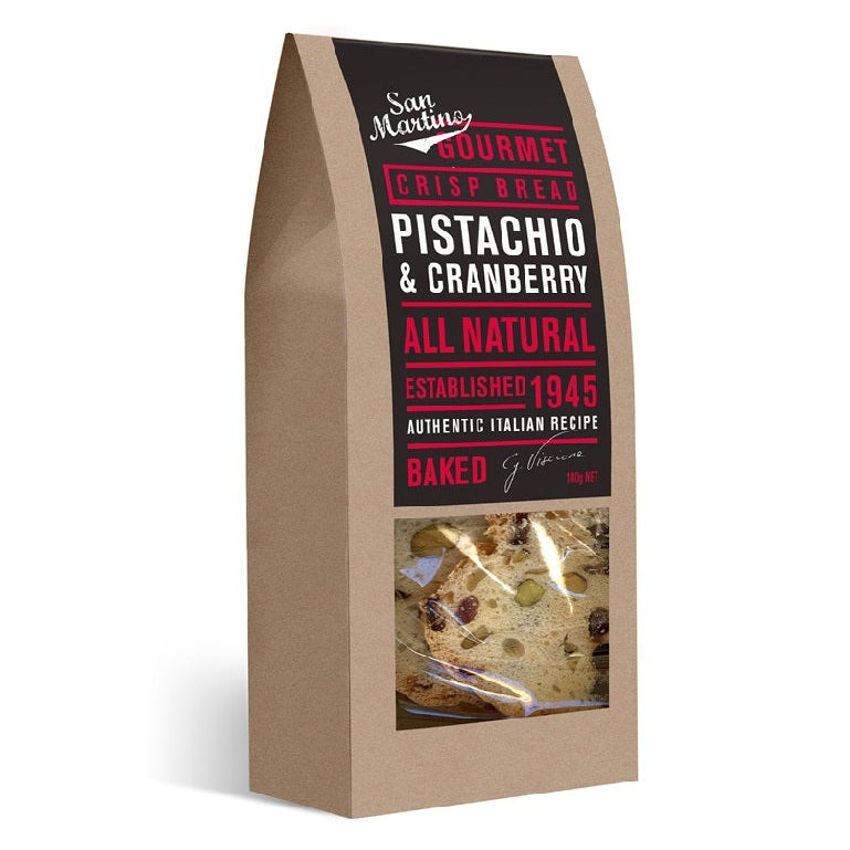 Taralli Biscuits Pistachio & Cranberry Crisp Bread
