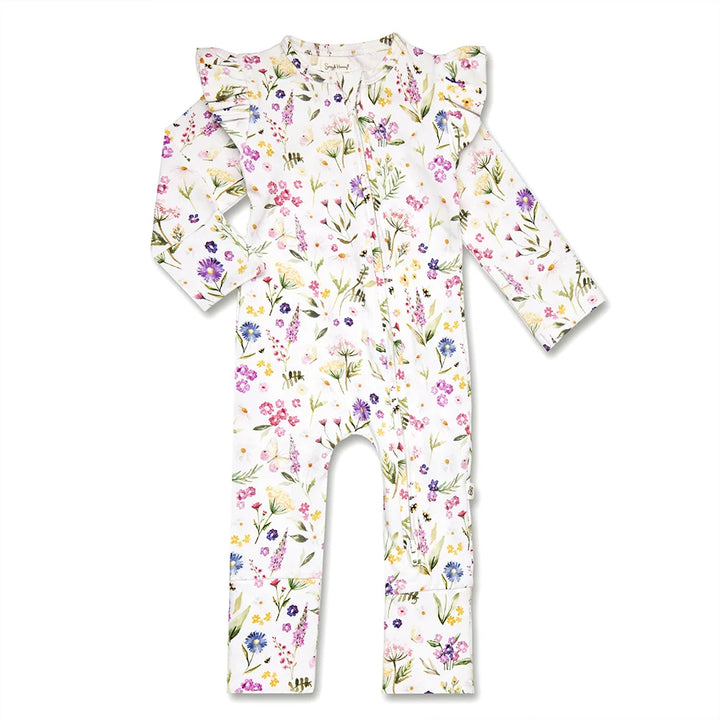Snuggle Hunny Organic Snugglesuit/Frill Convertible Romper