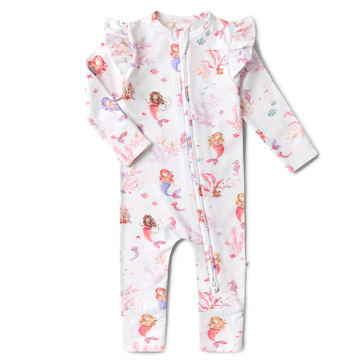 Snuggle Hunny Organic Snugglesuit/Frill Convertible Romper