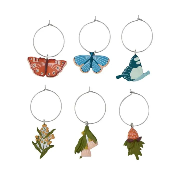 Nancy Bird Resin Wine Charms