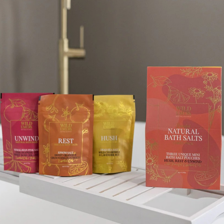 Wild Emery Natural Bath Salts Three Packs