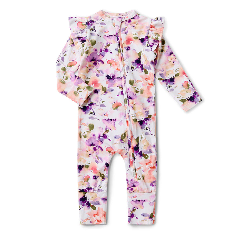 Snuggle Hunny Organic Snugglesuit/Frill Convertible Romper