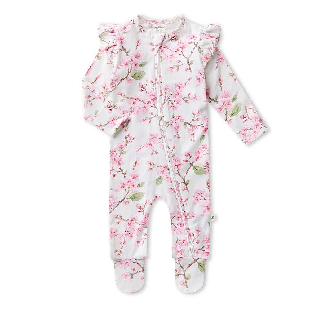Snuggle Hunny Organic PREEMIE Snuggle Sleepsuit Zip Footie