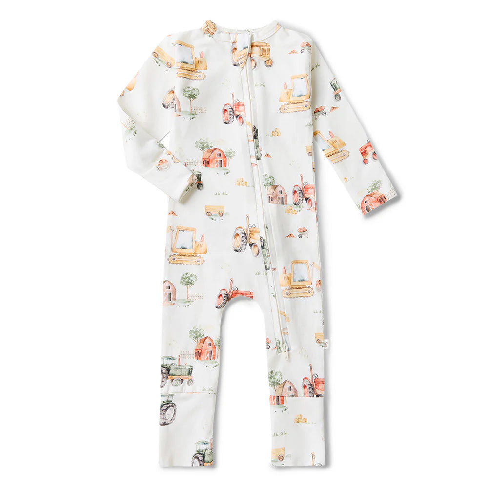 Snuggle Hunny Organic Snugglesuit/Frill Convertible Romper
