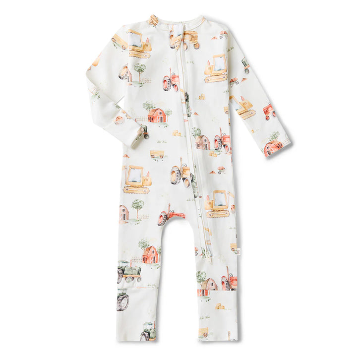 Snuggle Hunny Organic Snugglesuit/Frill Convertible Romper