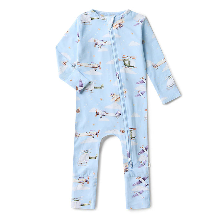 Snuggle Hunny Organic Snugglesuit/Frill Convertible Romper