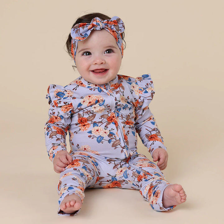 Snuggle Hunny Organic Snugglesuit/Frill Convertible Romper