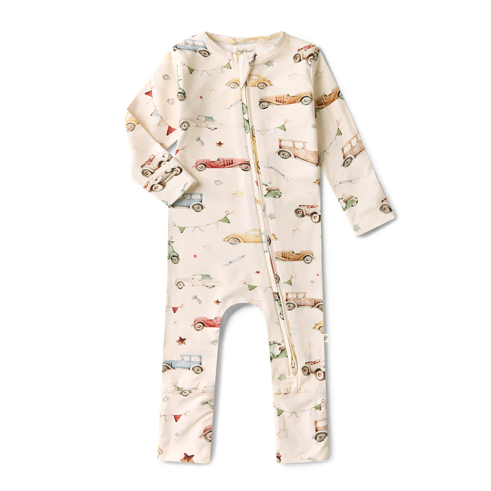 Snuggle Hunny Organic Snugglesuit/Frill Convertible Romper